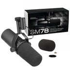 Shure SM7B Vocal Dynamic Microphone Cardioid Studio Adjustable Frequency Response Recording Podcasting SM7B Microphone for Shur