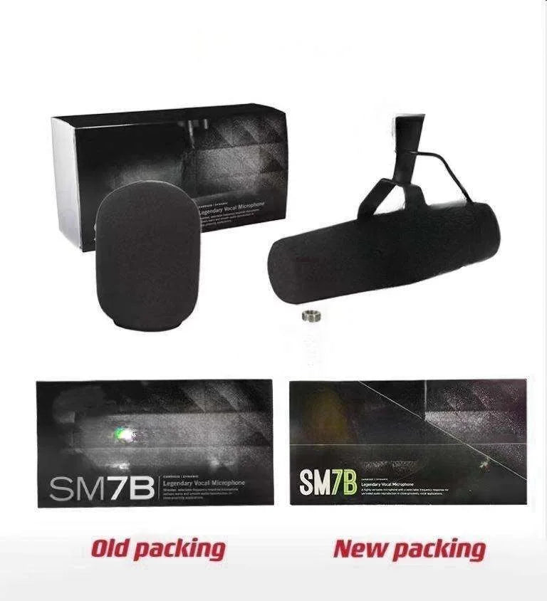 Shure SM7B Vocal Dynamic Microphone Cardioid Studio Adjustable Frequency Response Recording Podcasting SM7B Microphone for Shur