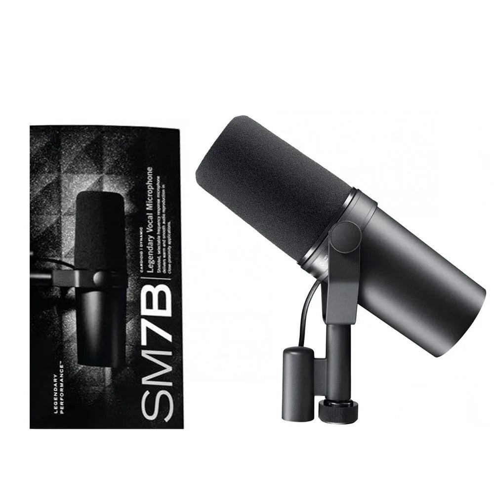 Shure SM7B Vocal Dynamic Microphone Cardioid Studio Adjustable Frequency Response Recording Podcasting SM7B Microphone for Shur
