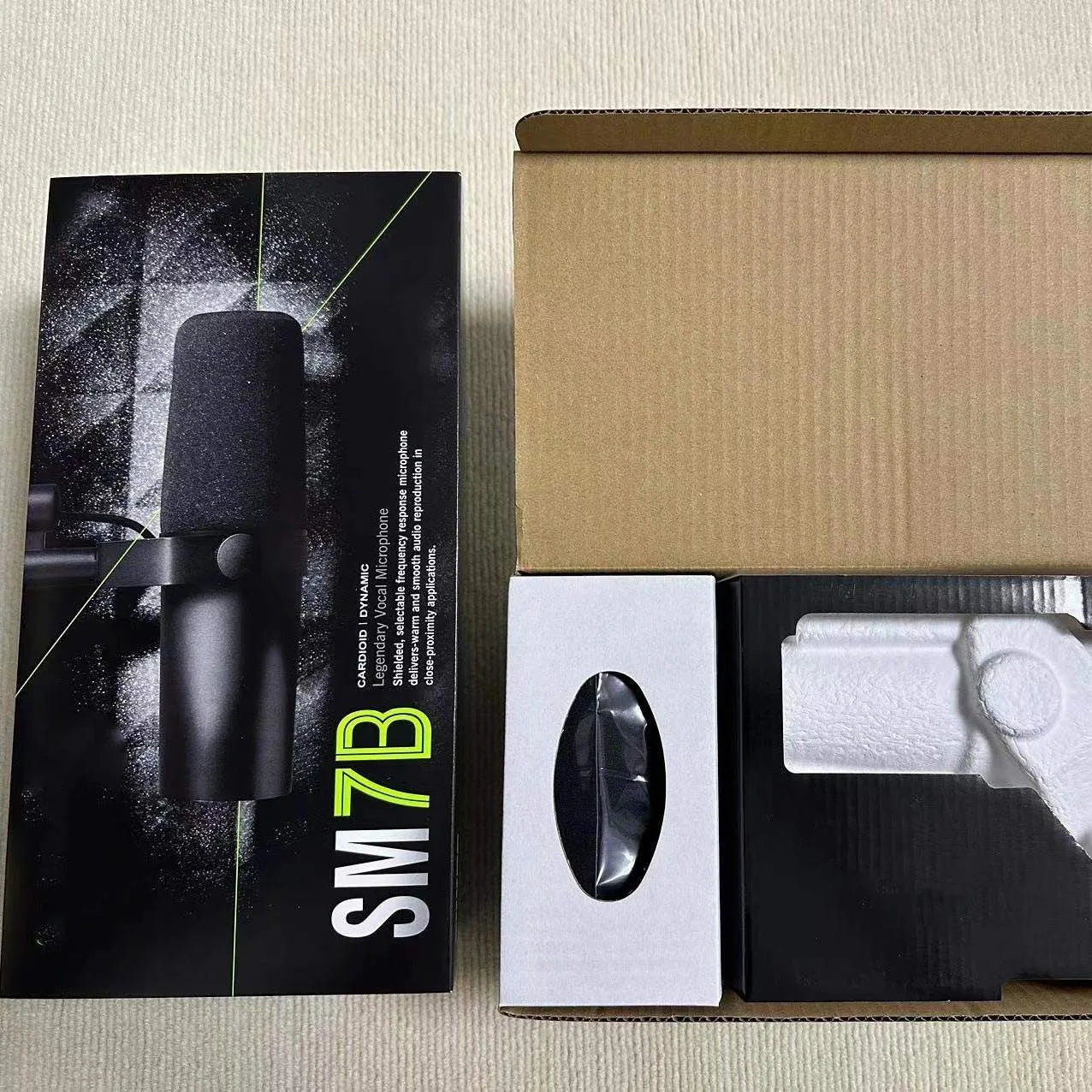 Shure SM7B Vocal Dynamic Microphone Cardioid Studio Adjustable Frequency Response Recording Podcasting SM7B Microphone for Shur