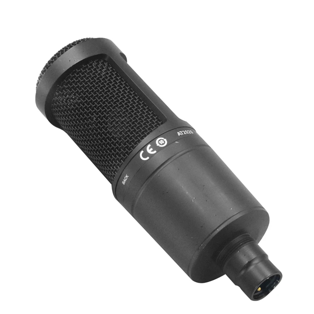 Audio-Technica AT2020 Cardioid Condenser Studio Recording Microphone for Vocal Podcast Streaming Singing Professional XLR Mic